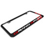 Chevrolet Corvette C6 Grand-Sport Red Stripes Black Metal License Plate Frame