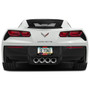 Chevrolet Corvette C7 Racing Stripe Black Metal License Plate Frame