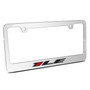 Chevrolet Camaro 1LE Color Logo 3D Embossed Letters on Mirror Chrome Metal License Plate Frame