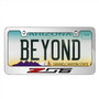 Chevrolet Corvette C7 Z06 3D Embossed Letters on Mirror Chrome Metal License Plate Frame