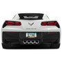 Chevrolet Corvette C7 Dual Real Black Forged Carbon Fiber License Plate Frame