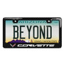 Chevrolet Corvette C7 in 3D Real Carbon Fiber ABS Plastic License Plate Frame