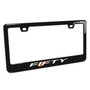 Chevrolet Camaro 50 Year in 3D Real Carbon Fiber ABS Plastic License Plate Frame