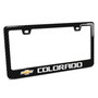 Chevrolet Colorado 3D Real Carbon Fiber Finish ABS Plastic License Plate Frame