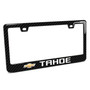 Chevrolet Tahoe in 3D Real Carbon Fiber Finish ABS Plastic License Plate Frame