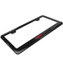 Chevrolet Corvette C6 Z06 Black 3D Carbon Fiber ABS Plastic License Plate Frame