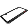 Chevrolet Camaro RS Black 3D Real Carbon Fiber ABS Plastic License Plate Frame