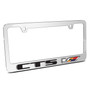 Cadillac CTS-V 3D Embossed Letters on Mirror Chrome Metal License Plate Frame