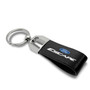 iPick Image - Large Genuine Black Leather Loop Strap Key Chain - Ford Escape