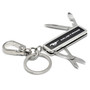 Ford Mustang Multi-Tool Genuine Black Leather Key Chain Key-ring Keychain