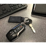 Honda Civic Rectangular Black Leatherette Key Chain