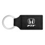 Honda Fit Rectangular Black Leatherette Key Chain