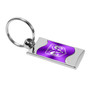Dodge Ram Logo Purple Spun Brushed Metal Key Chain