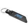 Ford Focus RS Real Carbon Fiber Blade Style with Black Leather Strap Key Chain