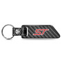 Ford Focus ST Real Carbon Fiber Blade Style with Black Leather Strap Key Chain