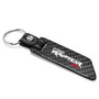 Ford F-150 Raptor SVT Real Carbon Fiber Blade Style with Leather Strap Key Chain