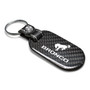 Ford Bronco 100% Real Black Carbon Fiber Tag Style Key Chain