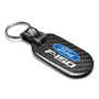 Ford F-150 100% Real Black Carbon Fiber Tag Style Key Chain