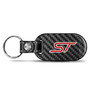 Ford Focus ST 100% Real Black Carbon Fiber Tag Style Key Chain