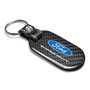 Ford Super-Duty 100% Real Black Carbon Fiber Tag Style Key Chain