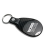 Ford Mustang Boss 302 Real Black Carbon Fiber with Leather Strap Large Tear Drop Key Chain