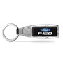 Ford F-150 Black Leather insert Detachable Chrome Metal Belt Slide Key Chain