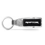 Ford F-150 Raptor Black Leather Detachable Ring Chrome Belt Slide Key Chain