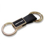 Ford F-150 Raptor Black Leather insert Golden Metal Leather Strap Key Chain