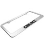 GMC 3D Embossed Letters on Mirror Chrome Metal License Plate Frame