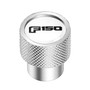 Ford F-150 2015 to 2020 in White on Silver Chrome Aluminum Tire Valve Stem Caps