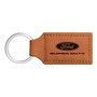 Ford Super-Duty Rectangular Brown Leather Key Chain