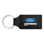 Ford F-150 2015 up Rectangular Black Leatherette Key Chain