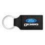 Ford F350 Rectangular Black Leatherette Key Chain