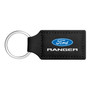Ford Ranger Rectangular Black Leatherette Key Chain