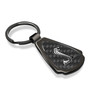 Ford Mustang GT350R Real Black Carbon Fiber Gunmetal Black Metal Teardrop Key Chain