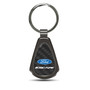 Ford Escape Real Black Carbon Fiber Gunmetal Black Metal Teardrop Key Chain