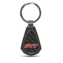 Ford SVT Real Black Carbon Fiber Gunmetal Black Metal Teardrop Key Chain