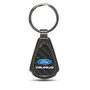 Ford Taurus Real Black Carbon Fiber Gunmetal Black Metal Teardrop Key Chain