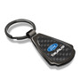 Ford Taurus Real Black Carbon Fiber Gunmetal Black Metal Teardrop Key Chain