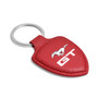 Ford Mustang GT Red Real Leather Shield-Style Key Chain