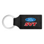 Ford SVT Rectangular Black Leatherette Key Chain