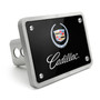 Cadillac Logo UV Graphic Black Billet Aluminum 2 inch Tow Hitch Cover