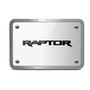 Ford F-150 Raptor 2017 up UV Graphic Brushed Silver Billet Aluminum 2 inch Tow Hitch Cover