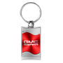 GMC Sierra Red Spun Brushed Metal Key Chain