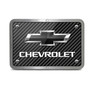 Chevrolet Black Logo UV Graphic Carbon Fiber Look Billet Aluminum 2 inch Tow Hitch Cover