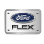 Ford Flex 3D Logo Brushed thick Billet Aluminum 2 inch Tow Hitch Cover