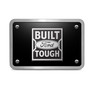 Ford Built-Ford-Tough 3D Black Thick Solid Billet Aluminum 2 inch Tow Hitch Cover