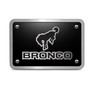 Ford Bronco 3D Logo Black Thick Solid Billet Aluminum 2 inch Tow Hitch Cover