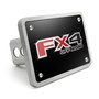Ford FX4 Off-Road 3D Black Thick Solid Billet Aluminum 2 inch Tow Hitch Cover