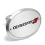 Dodge 3D Logo on Brushed Oval Billet Aluminum 2 inch Tow Hitch Cover